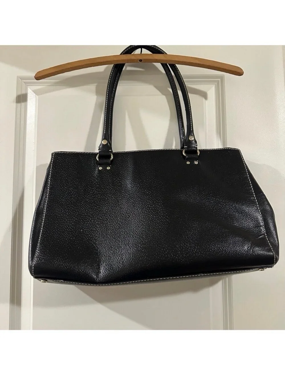Kate Spade New York Martine Wellesley Wkru1659 Tote Purse - Black Leather Bag